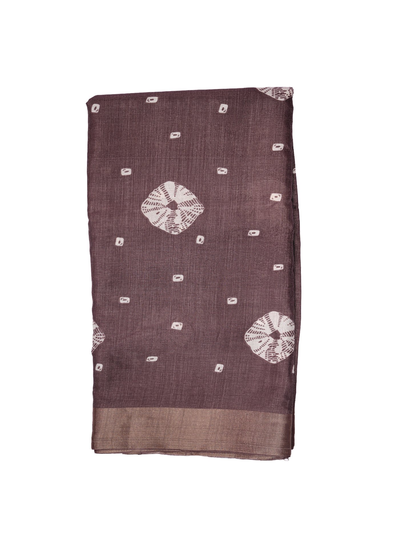 Rustic Brown Handloom Silk Saree - Image 5