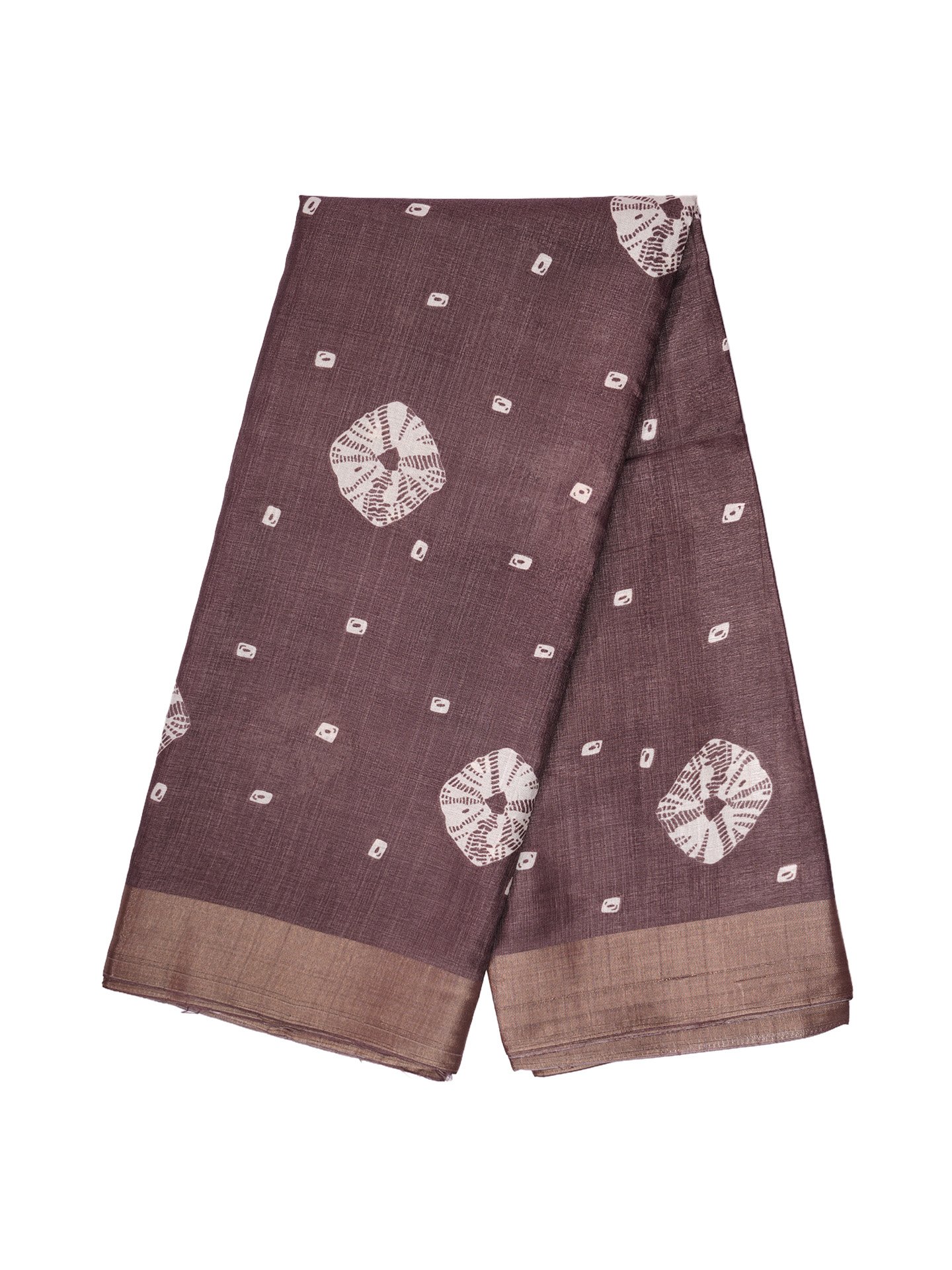 Rustic Brown Handloom Silk Saree - Image 6