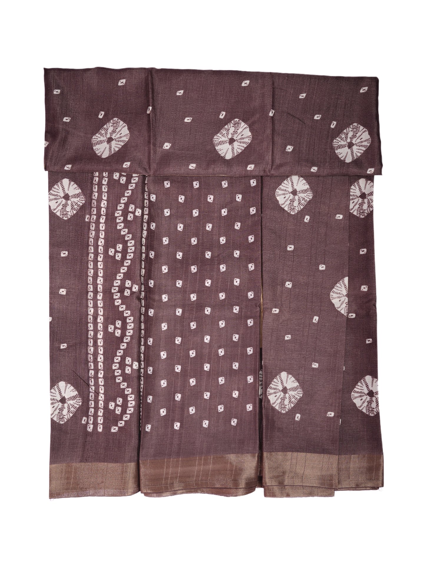 Rustic Brown Handloom Silk Saree - Image 7